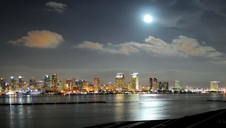An evening in San Diego, CA.